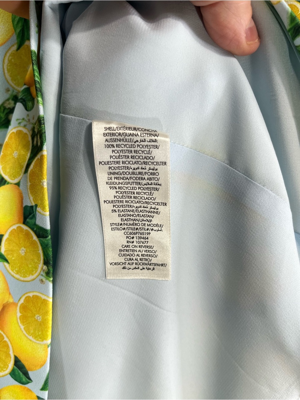 NWT Alice + Olivia Clyde A-Line Shift Dress in Lemon Squeeze Size 8 - Picture 6 of 7